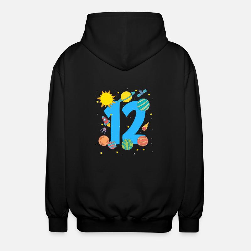 Aventure spatiale numéro 12 - Veste à capuche unisexe - noir