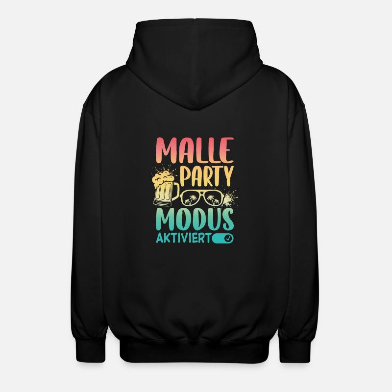 Mode Malle Party activé - Veste à capuche unisexe - noir