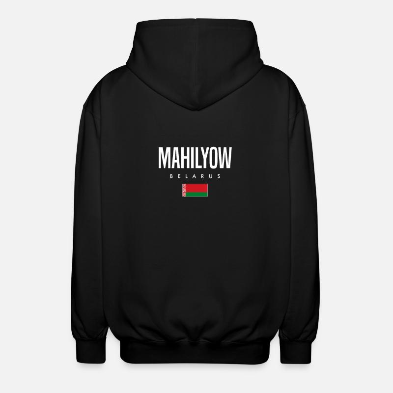 Mahilyov, Biélorussie, Biélorussie - Veste à capuche unisexe - noir