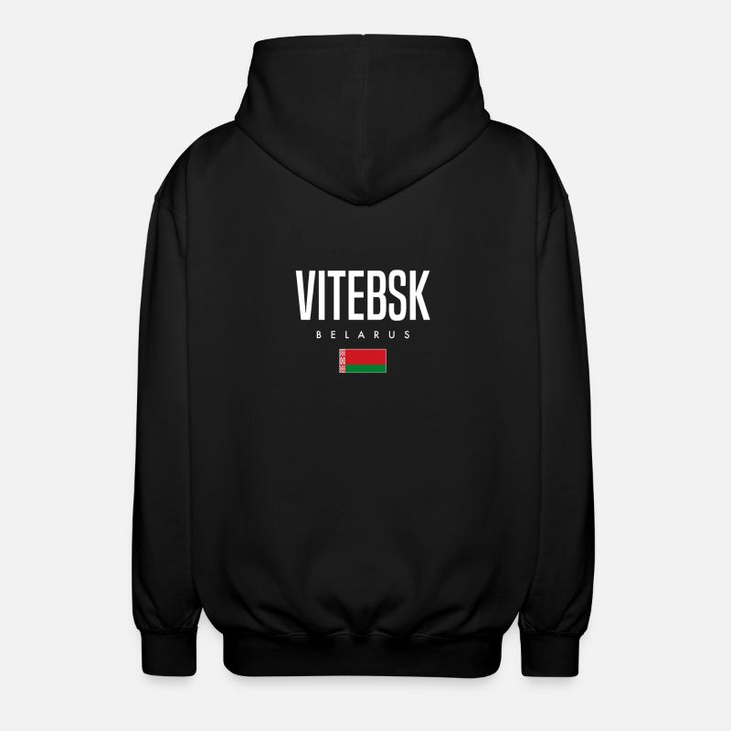 Vitebsk, Biélorussie, Biélorussie - Veste à capuche unisexe - noir