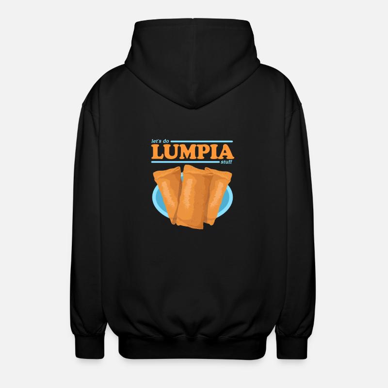 Lumpia Loempia Spring Roll Gift - Unisex Hooded Jacket - black