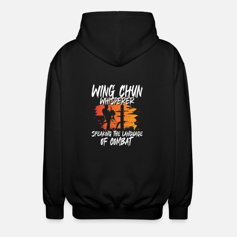 Wing Chun Whisperer - Unisex Kapuzenjacke - Schwarz