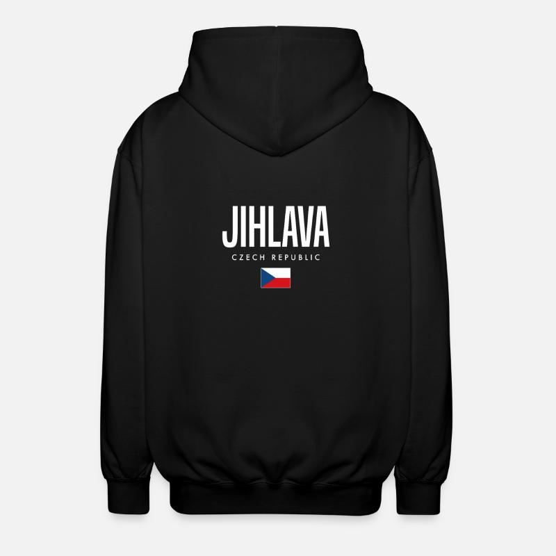 Jihlava, République tchèque - Veste à capuche unisexe - noir