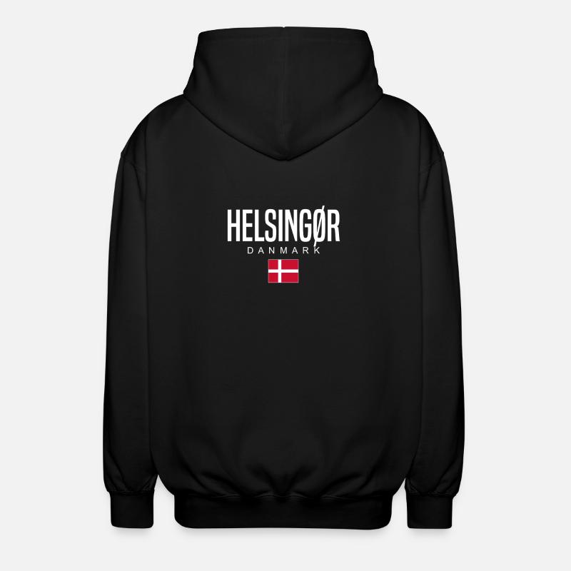 Helsingör, Danmark - Luvjacka unisex - svart