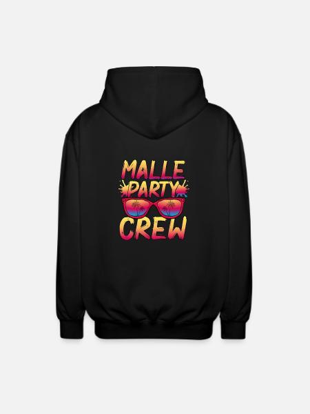 Malle Party Crew - Unisex Hooded Jacket - black