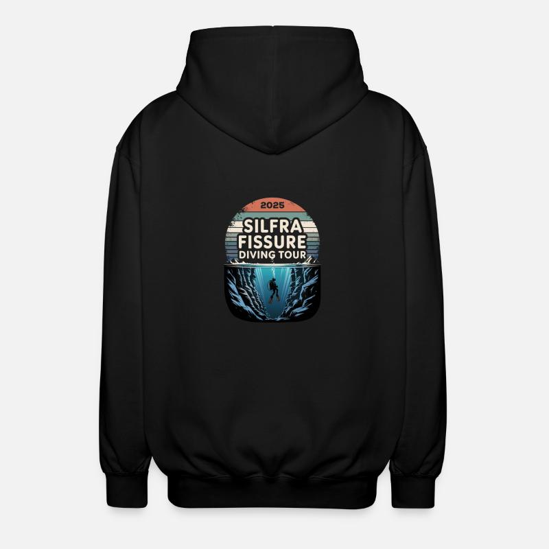 DivingTour Silfra 2025 - Unisex Kapuzenjacke - Schwarz