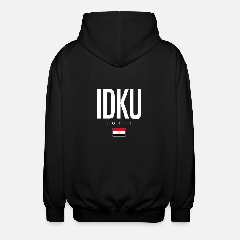 Idku, Egypt - Unisex Hooded Jacket - black