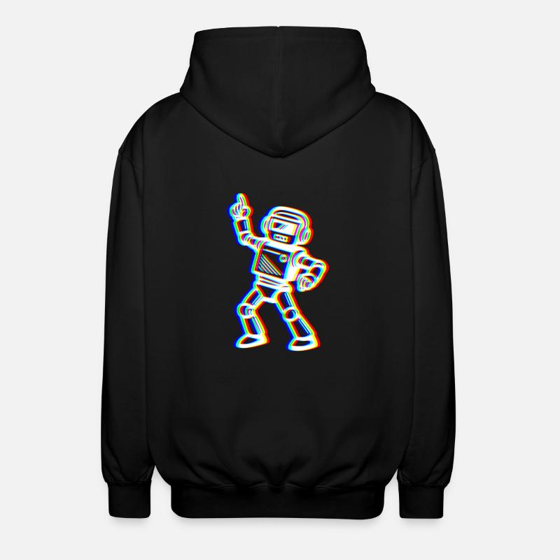 Bot Glitch – Ton Rythme! - Veste à capuche unisexe - noir