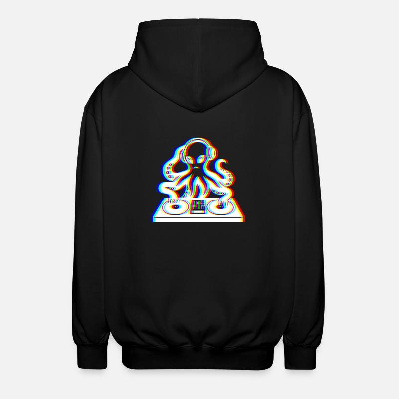 Kraken Glitch – Ta Bande Son! - Veste à capuche unisexe - noir