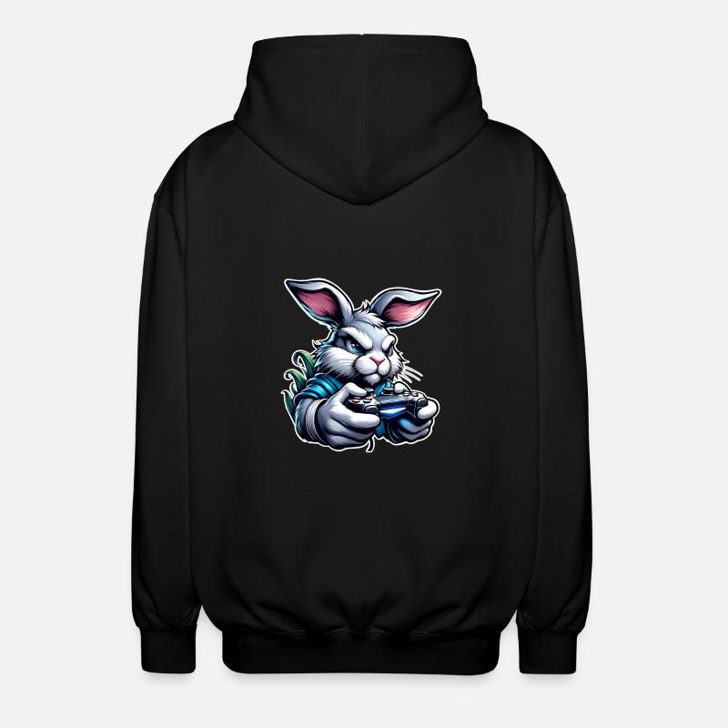 Lapin de jeu - Veste à capuche unisexe - noir