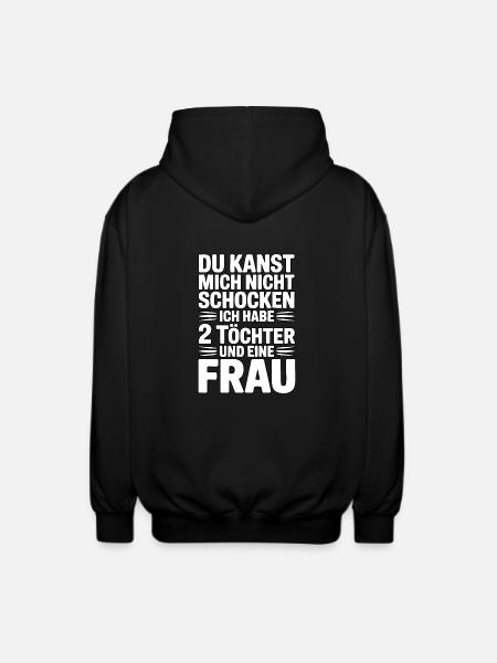 You Can't Shock Me - Nerver af stål - Unisex hættejakke. - sort