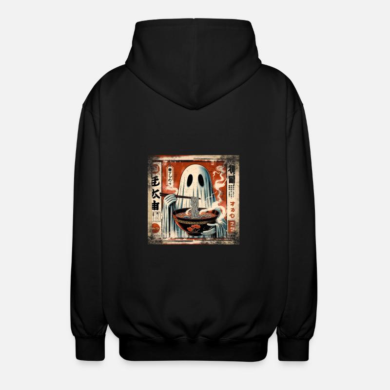 Ramen Ghost Grunge Style d’affiche - Veste à capuche unisexe - noir