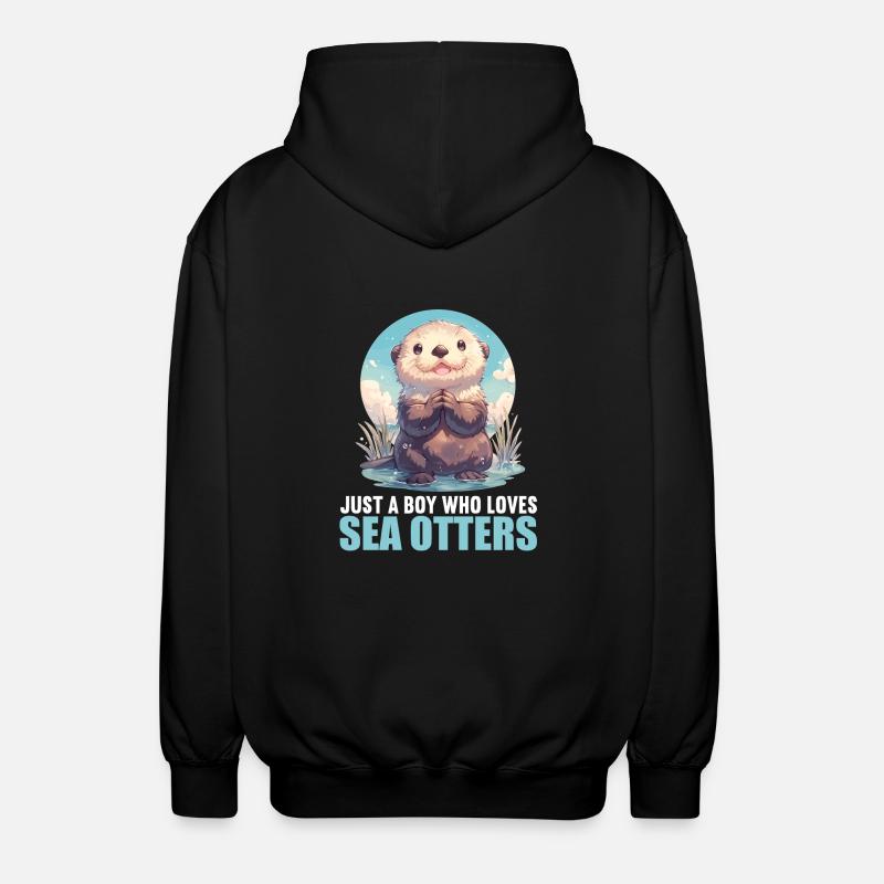 Loutre de mer - Veste à capuche unisexe - noir
