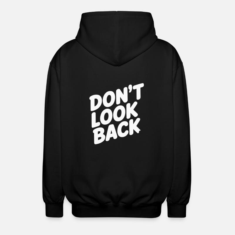 NE REGARDEZ PAS EN ARRIÈRE - Veste à capuche unisexe - noir