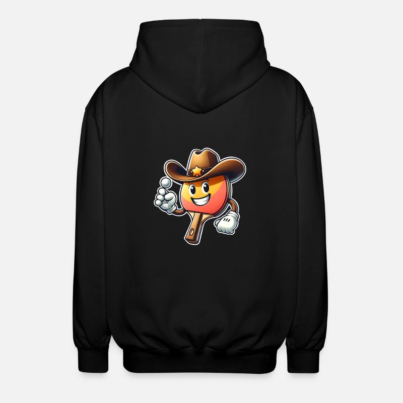 Tischtennis - Unisex Kapuzenjacke - Schwarz