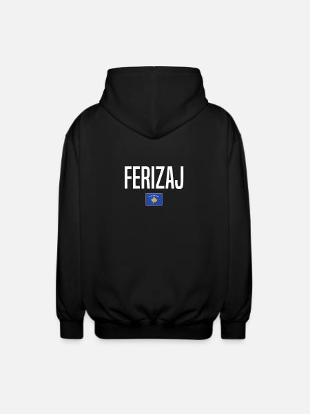 Ferizaj, Kosovo - Unisex Hooded Jacket - black