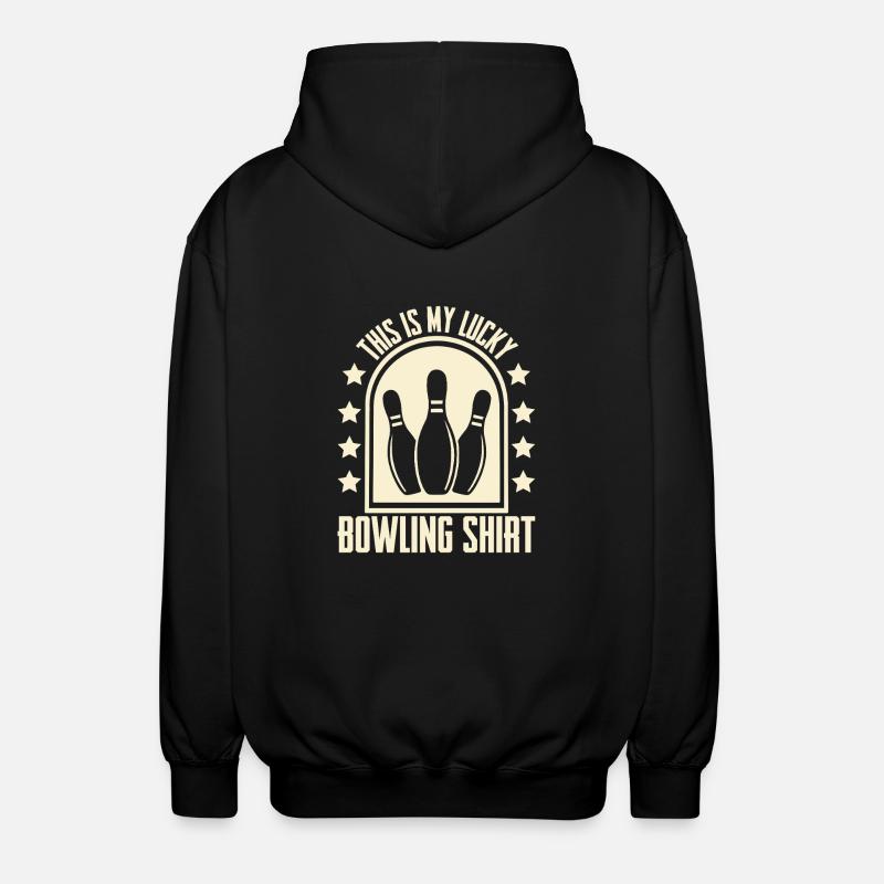 Bowling - Unisex Kapuzenjacke - Schwarz