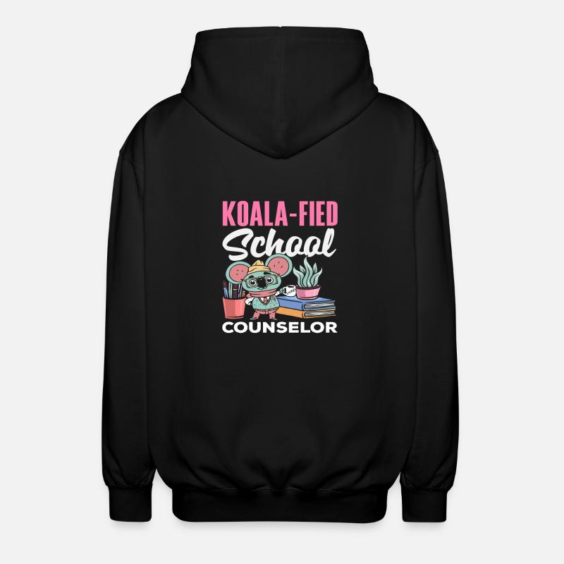 Conseiller d’école Koala-Fied élégant - Veste à capuche unisexe - noir