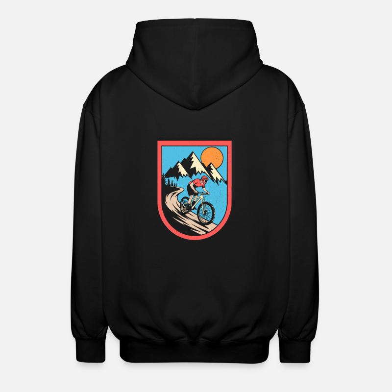 VTT Vélo Cyclisme - Veste à capuche unisexe - noir