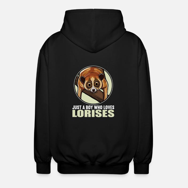 Slow lorises Loris - Unisex Hooded Jacket - black
