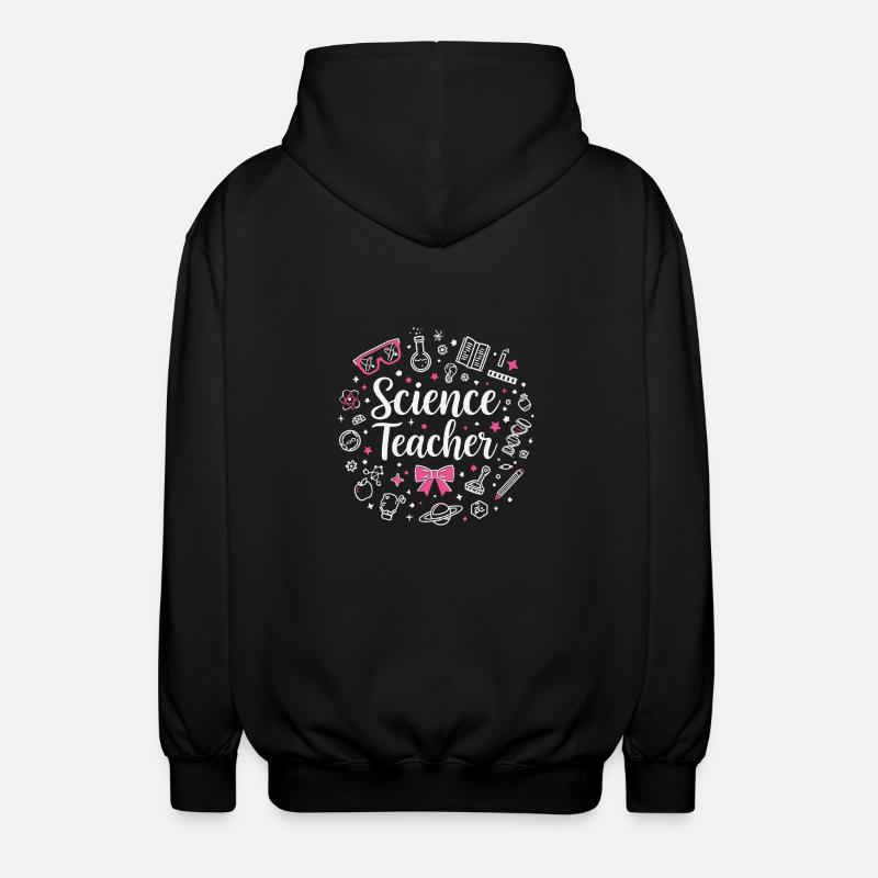 Professeure de sciences - Rentrée scolaire - Veste à capuche unisexe - noir