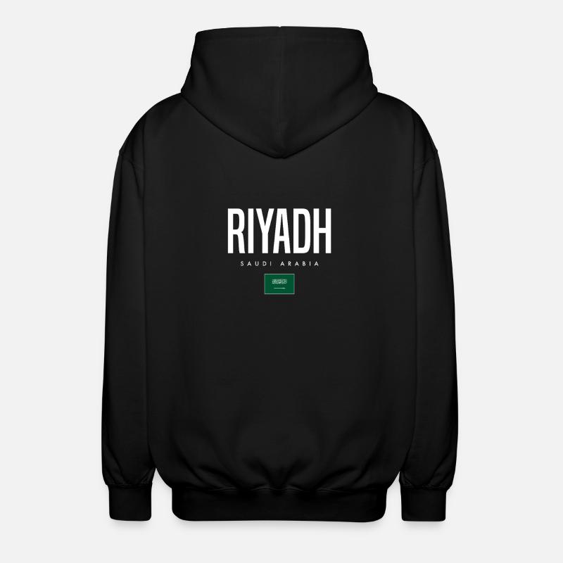 Riyadh, Saudi Arabia - Unisex Hooded Jacket - black
