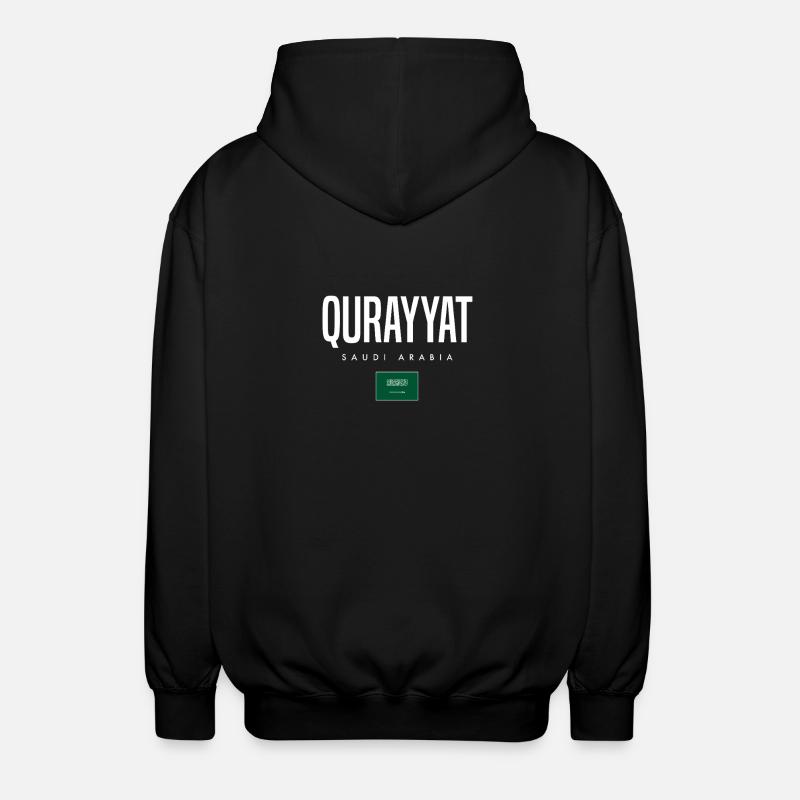 Qurayyat, Saudi Arabia - Unisex Hooded Jacket - black