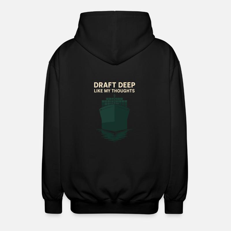 Schiff-sichtgerät Containerschiff Frachtschiff - Unisex Kapuzenjacke - Schwarz