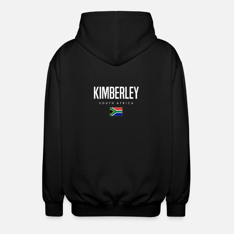 Kimberley Südafrika - Unisex Kapuzenjacke - Schwarz