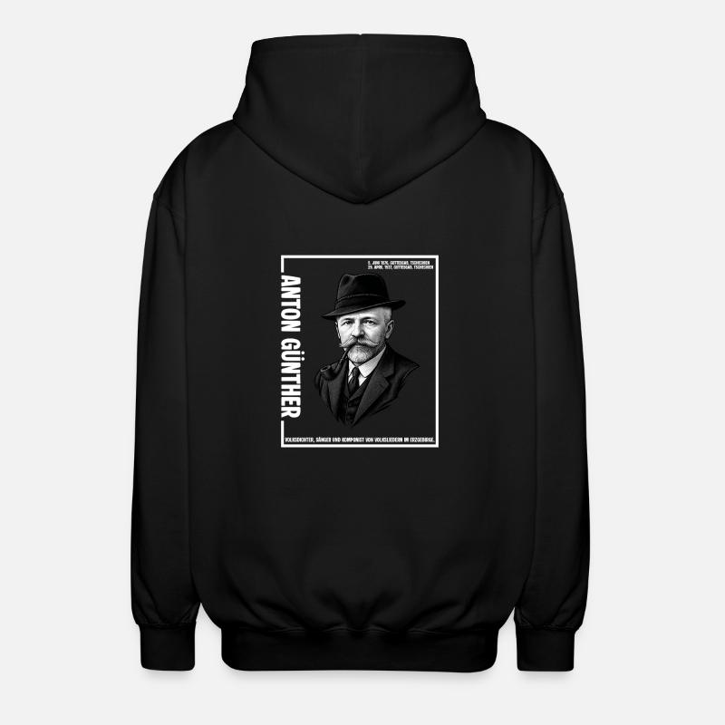 Anton Guenther - Unisex Kapuzenjacke - Schwarz