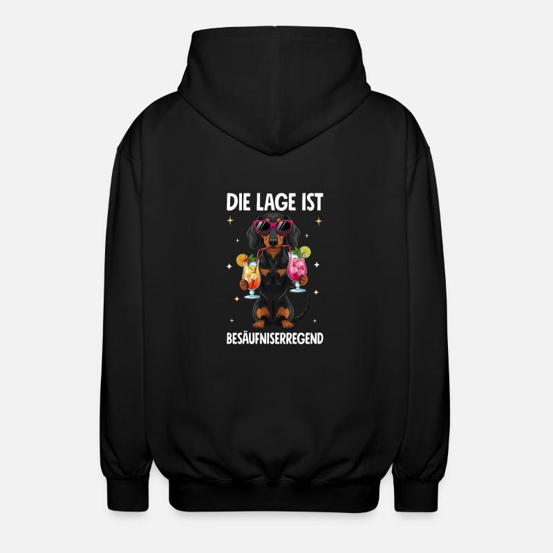 Die Lage Ist Besäufniserregend - Unisex Kapuzenjacke - Schwarz
