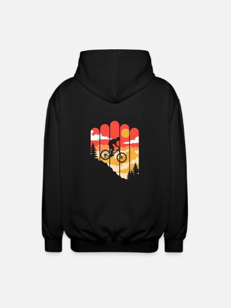 VTT Vélo Cyclisme - Veste à capuche unisexe - noir