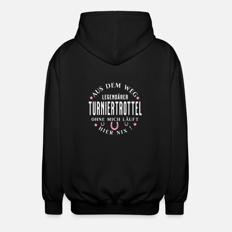 Legendärer Turniertrottel - Unisex Kapuzenjacke - Schwarz