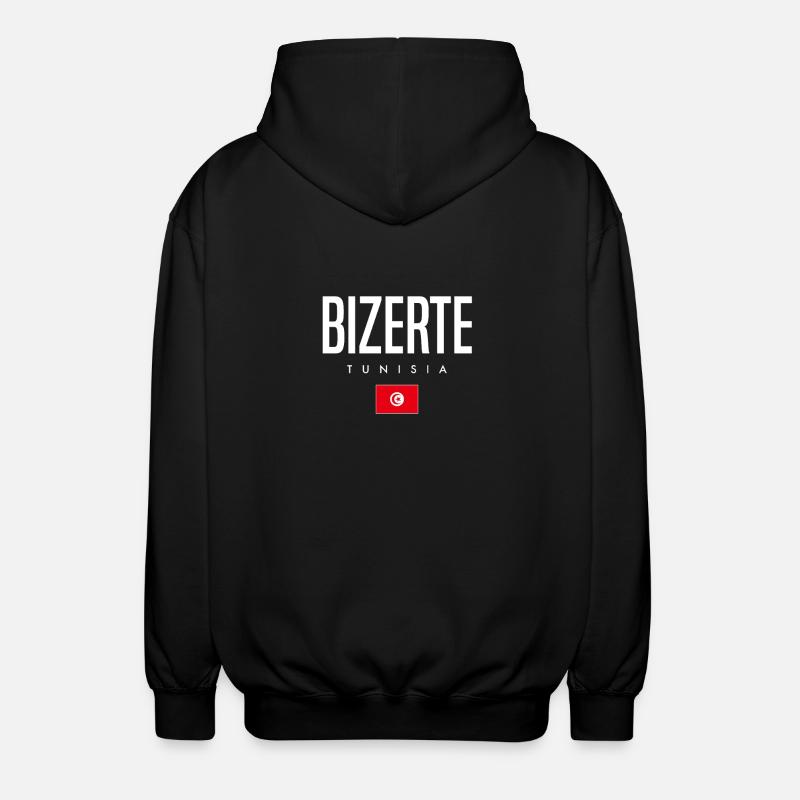 Bizerte Tunesien - Unisex Kapuzenjacke - Schwarz