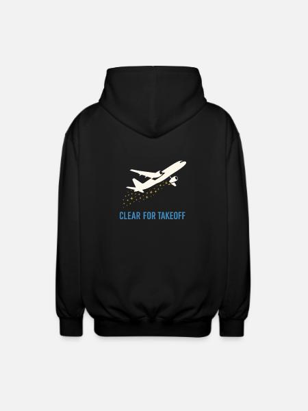 Flugbegleiter Kabinencrew Leben Luftfahrt - Unisex Kapuzenjacke - Schwarz