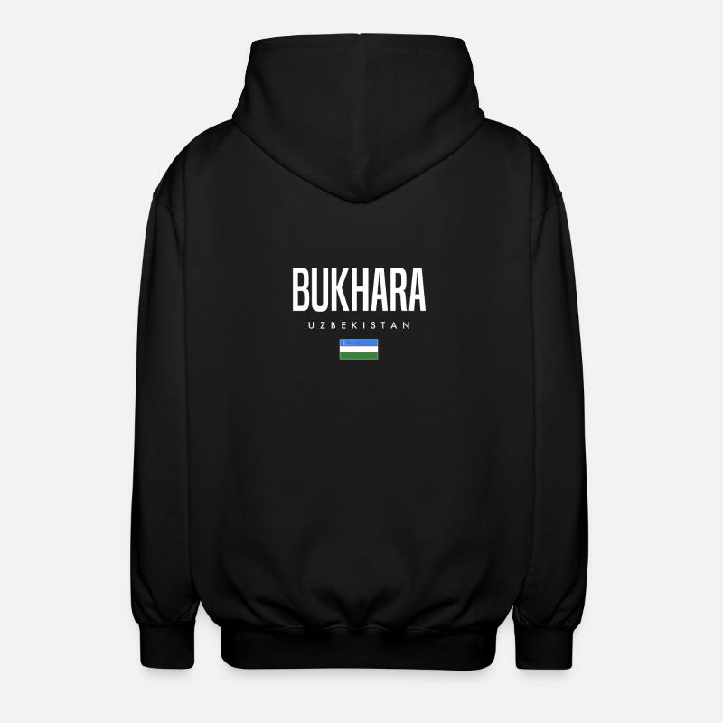 Boukhara, Ouzbékistan - Veste à capuche unisexe - noir