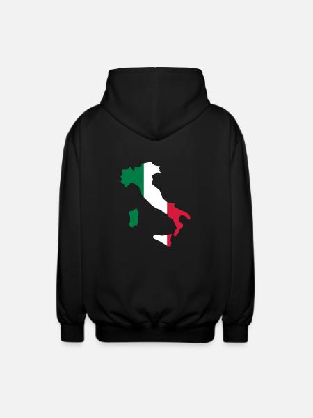Italy - Unisex Hooded Jacket - black