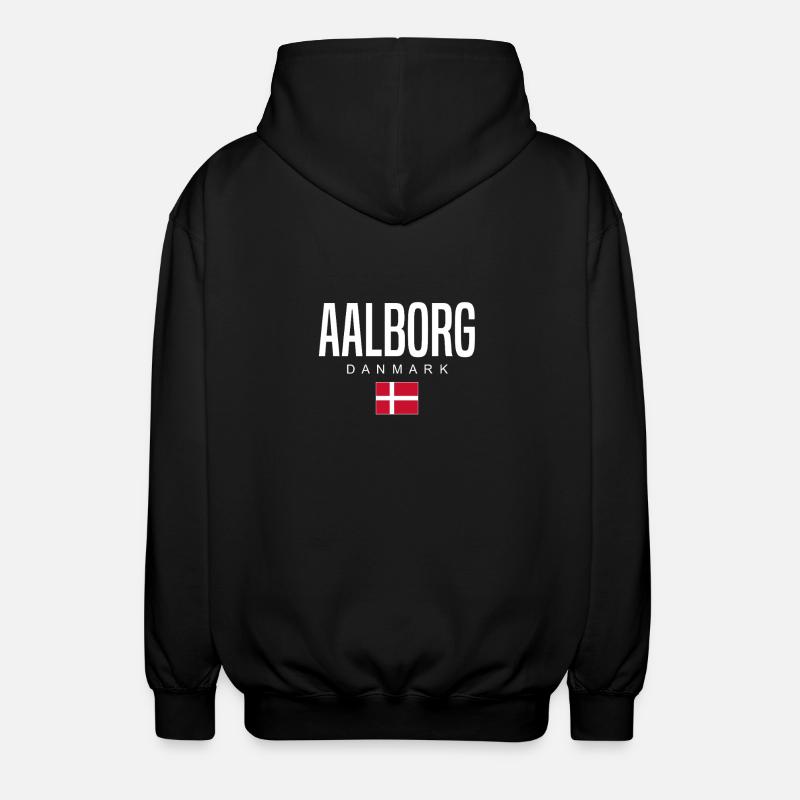 Aalborg, Danemark - Veste à capuche unisexe - noir