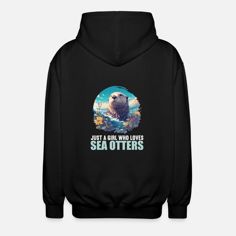 Loutre de mer - Veste à capuche unisexe - noir