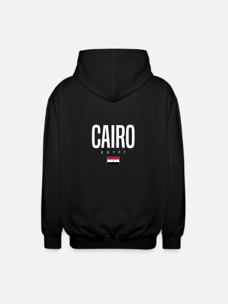 Cairo, Egypt - Unisex Hooded Jacket - black