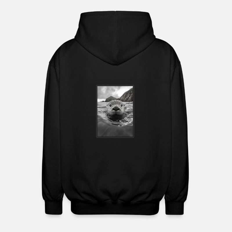 Loutre de mer - Veste à capuche unisexe - noir