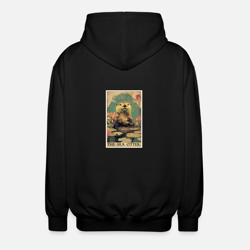 Loutre de mer - Veste à capuche unisexe - noir