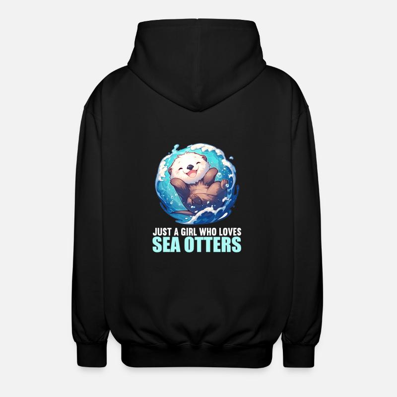 Loutre de mer - Veste à capuche unisexe - noir