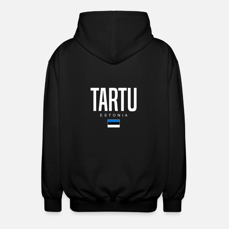 Tartu, Estonie - Veste à capuche unisexe - noir