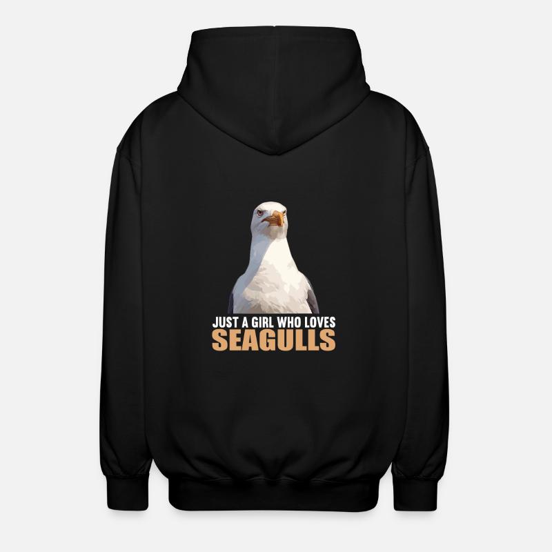 Seagulls Seagull - Unisex Hooded Jacket - black