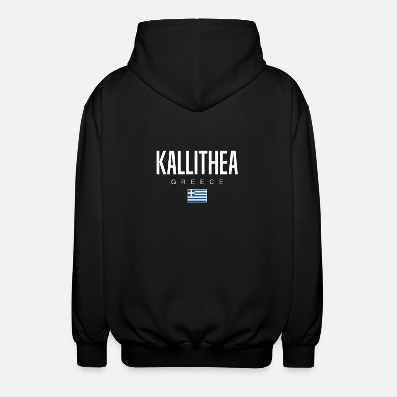 Kallithea, Grèce - Veste à capuche unisexe - noir