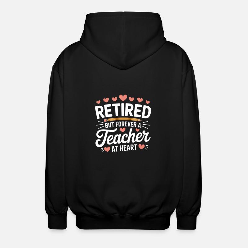 Enseignant à la retraite - Veste à capuche unisexe - noir