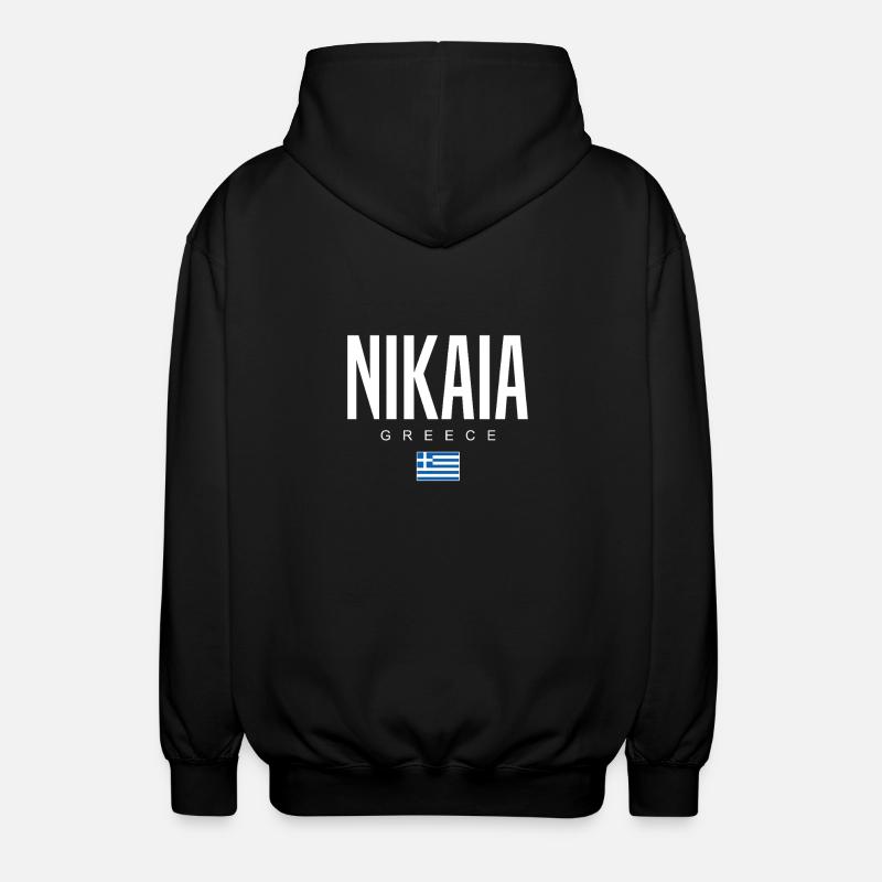 Nikaia, Grèce - Veste à capuche unisexe - noir