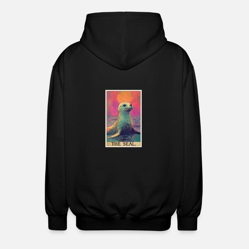 Joints, Phoque - Veste à capuche unisexe - noir