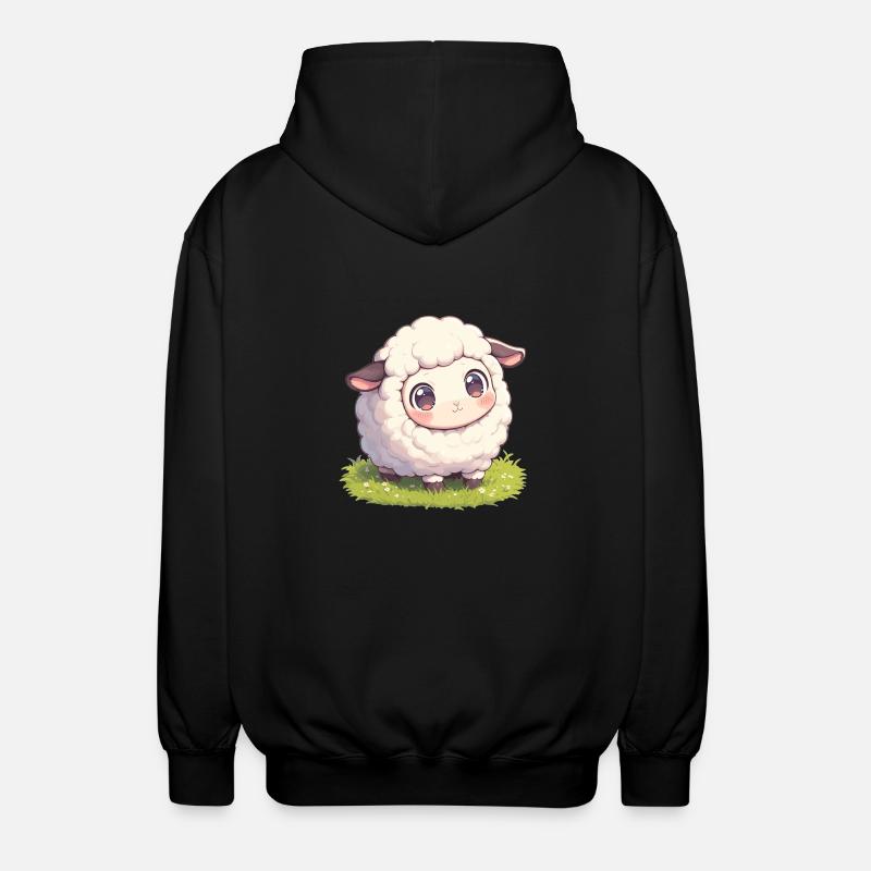 Sheep Sheep - Unisex Hooded Jacket - black